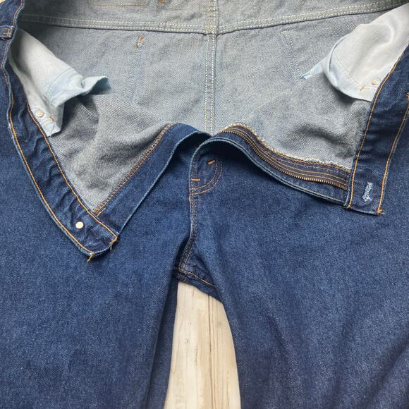 VTG Levi’s 517 Denim Jeans 46x30 (act 44x29) 80s Orange Tab USA Made Straight - Picture 9 of 15